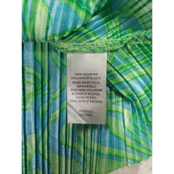 Nordstrom BP Womens Size Large Green Blue Retro Vibes Crop Top - Picture 3 of 6